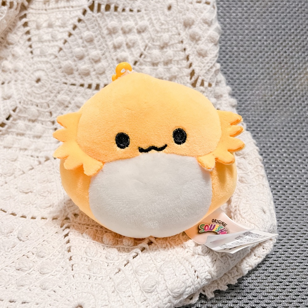 3.5" Treyton the Yellow Bearded Dragon Clip Squishmallow | BNWT